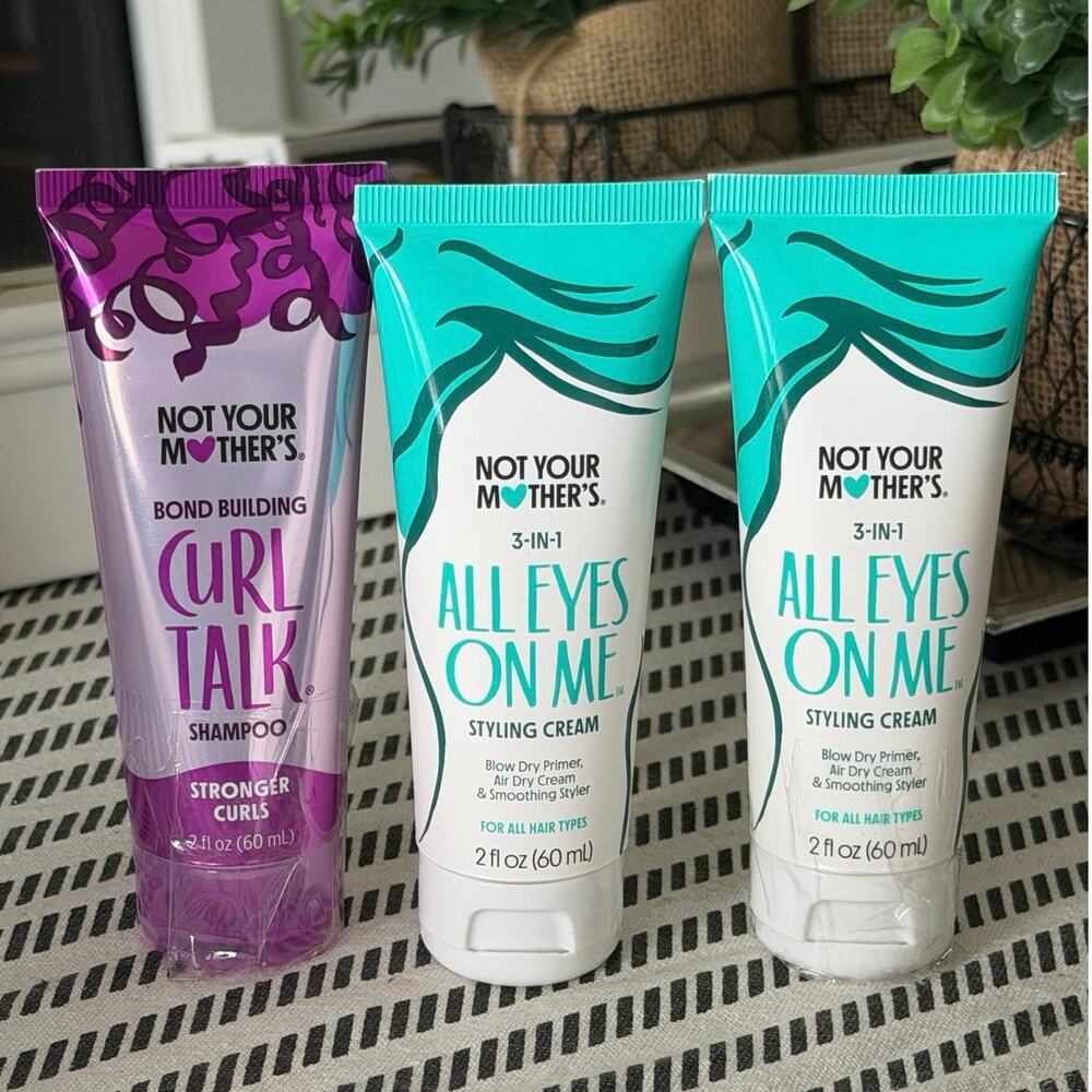 Not Your Mother’s 3 Pc Hair Care Set All Eyes On Me 2X Curl Talk Mini New